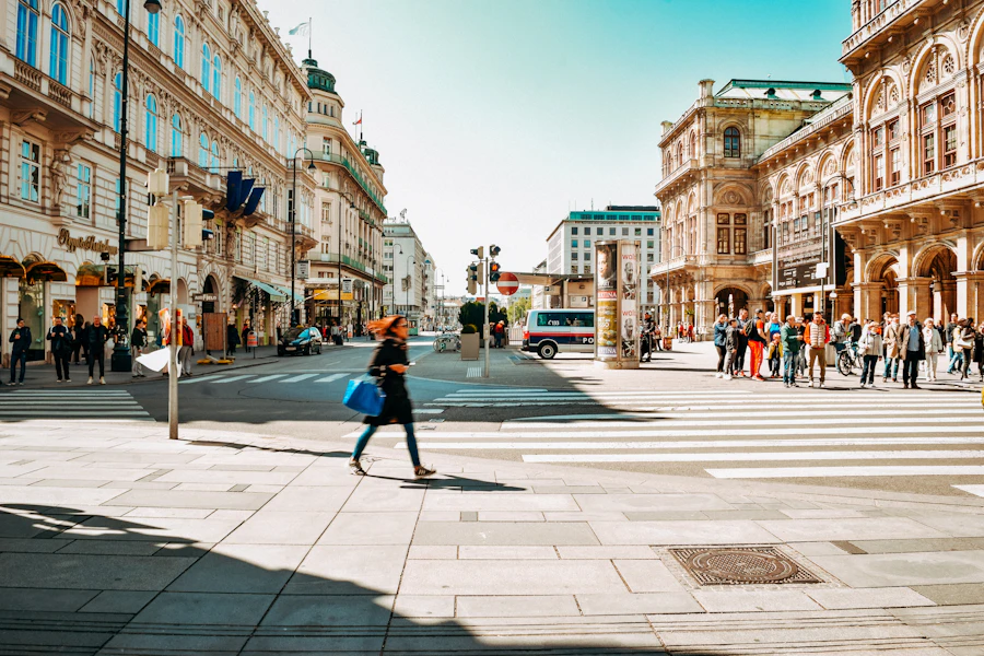 Eine Straße in Wien